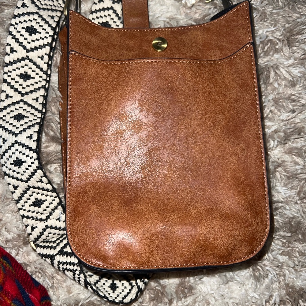 Brown Leather Crossbody Bag